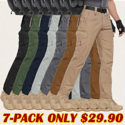 🔥Men's Ripstop Water-Resistant Cargo Pants,Ripstop Water Resistant Hiking Work Pants