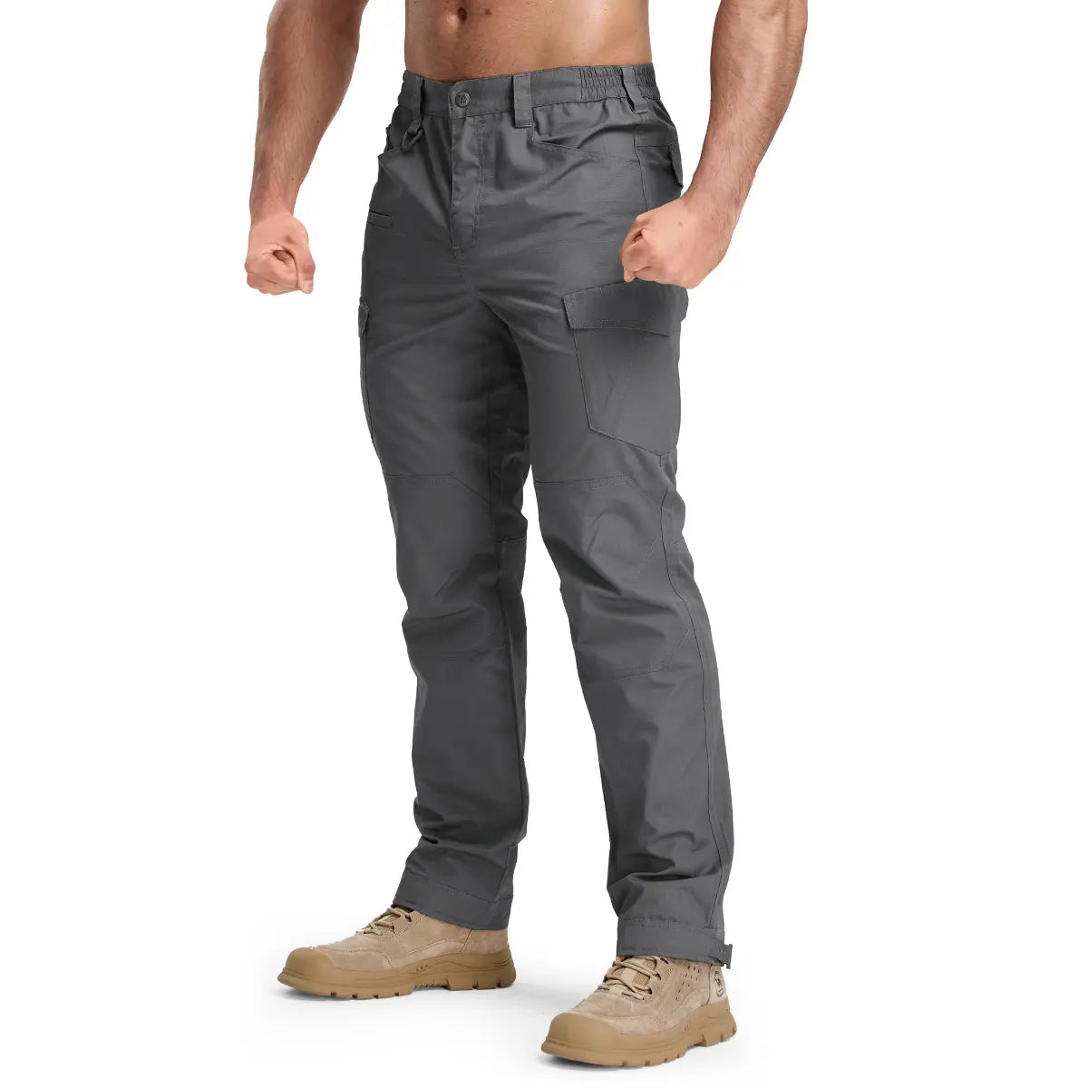 Men's Tactical Work Lightweight Multi-Pocket Water Resistant Cargo Pants
