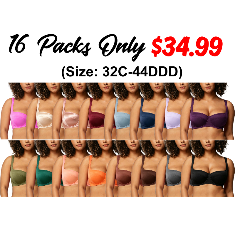 Starry Night Plus Size 4mm Lightly Padded Balconette Bra