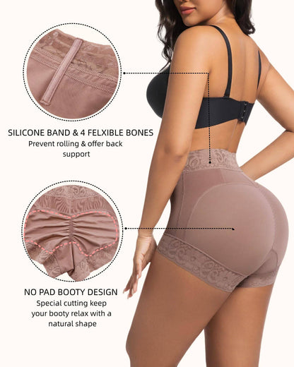 High Waist Shapewear Panty with Anti-Slip Silicone Band