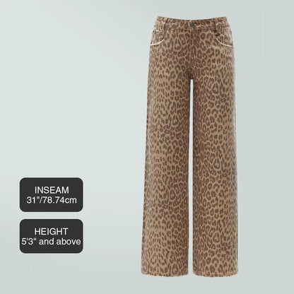 Women's Mid-low Rise Baggy Stretchy Jeans