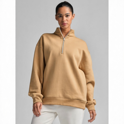 💘 Valentine’s Day Sale 💘 Basic Quarter Zip Mock Neck