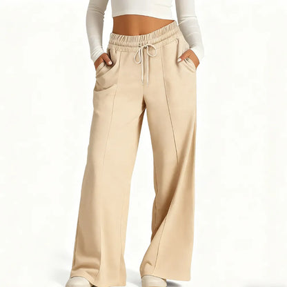 💘 Valentine’s Day Sale 💘 Women's Wide Leg Sweatpants Casual Loose Solid Color Pants