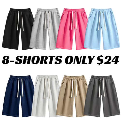 Men’s Solid Color Bermuda Athletic Casual Shorts