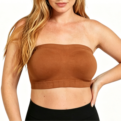 Truekind Wireless Strapless Bandeau Bra Anti-Slip Removable Convertible Straps