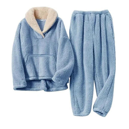 Women's Fluffy Fleece Winter Pajama Set