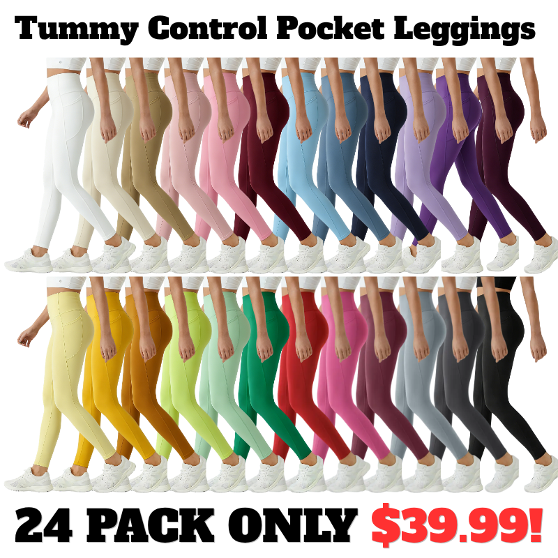 Tummy Control Pocket Shaping Training Leggings