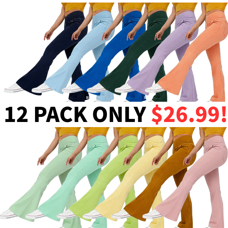 Women's Tummy Control Bell Bottom Jeans