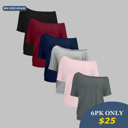 Women's Solid Color Minimalist Loose Tee Top