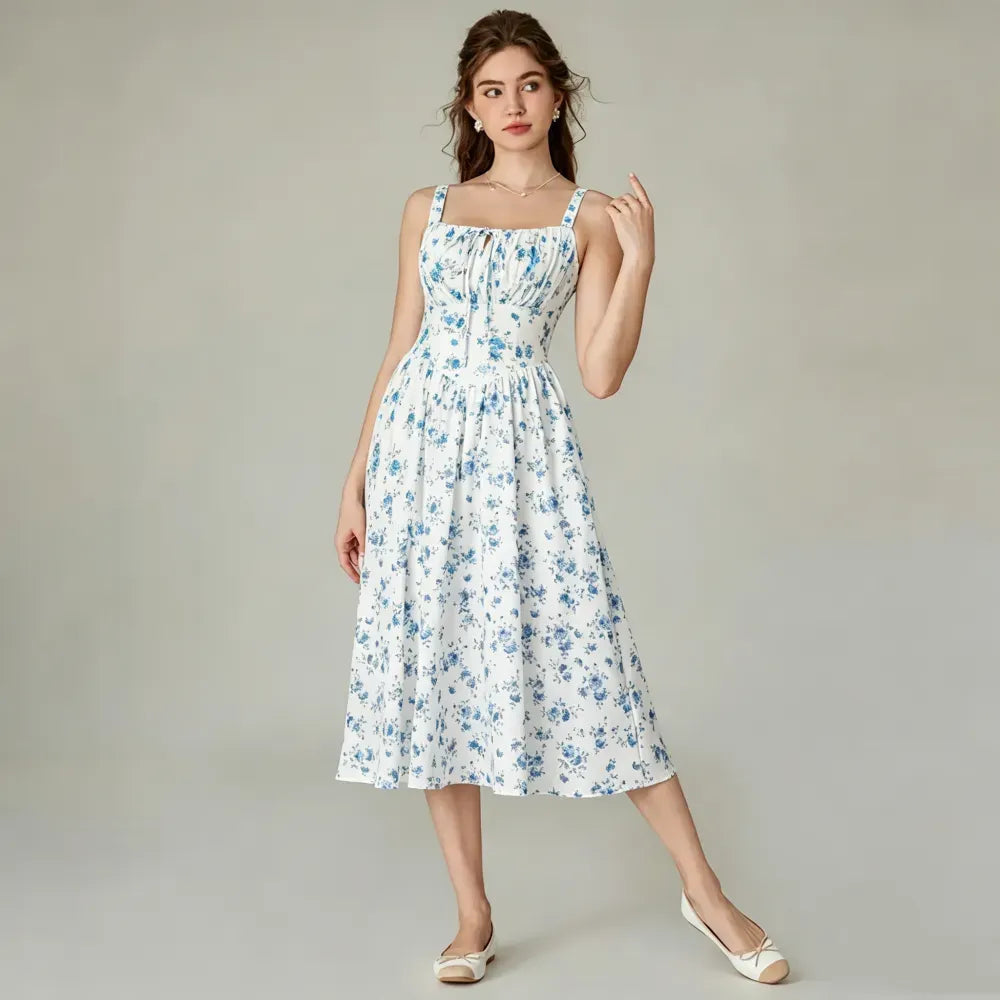 Women's floral print midi dress