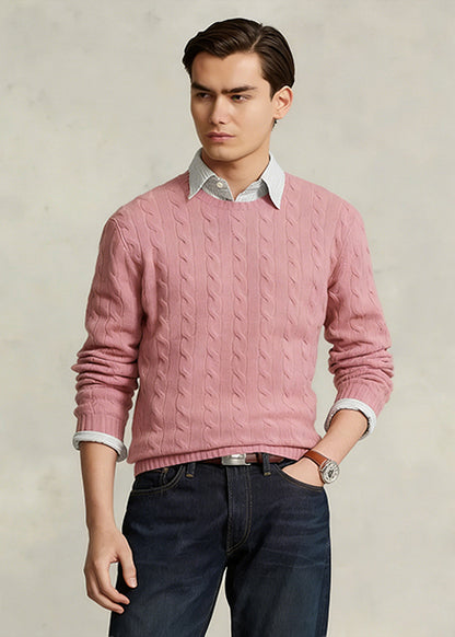 👑Exclusive Authorization👑Cable-Knit Wool-Cashmere Sweater