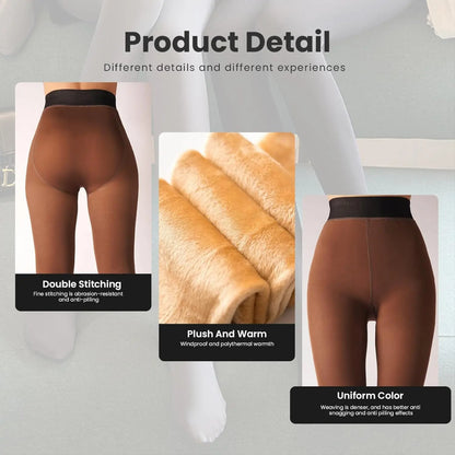 🔥Time-Limited Promotion—🎄Fake Translucent Warm Pantyhose Leggings Sheer Thick Tights for Winter