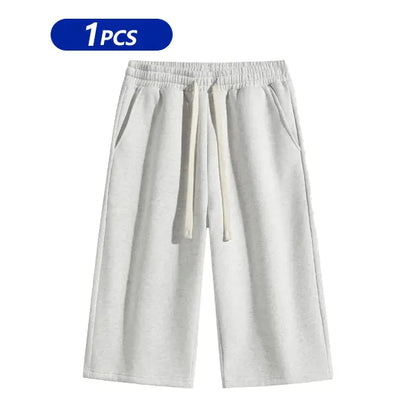 Men’s Solid Color Bermuda Athletic Casual Shorts