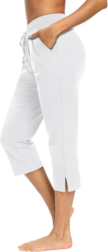 Summer Loose Jogger Capris with Pockets