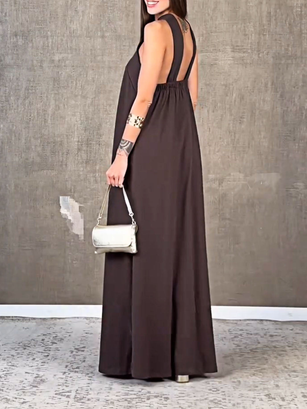 Holiday Casual Halterneck Dress