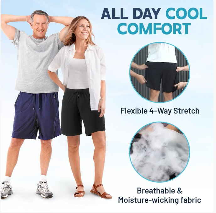 ❄️Last Day Sale 49% OFF🔥2026 Innovative Unisex Ice Silk Fast Dry Stretch Shorts