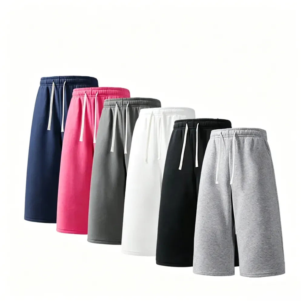 Men's Solid Pocket Lightweight Breathable Casual Workout Shorts