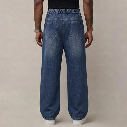 Men's Stretch Cotton Loose Fit Jeans