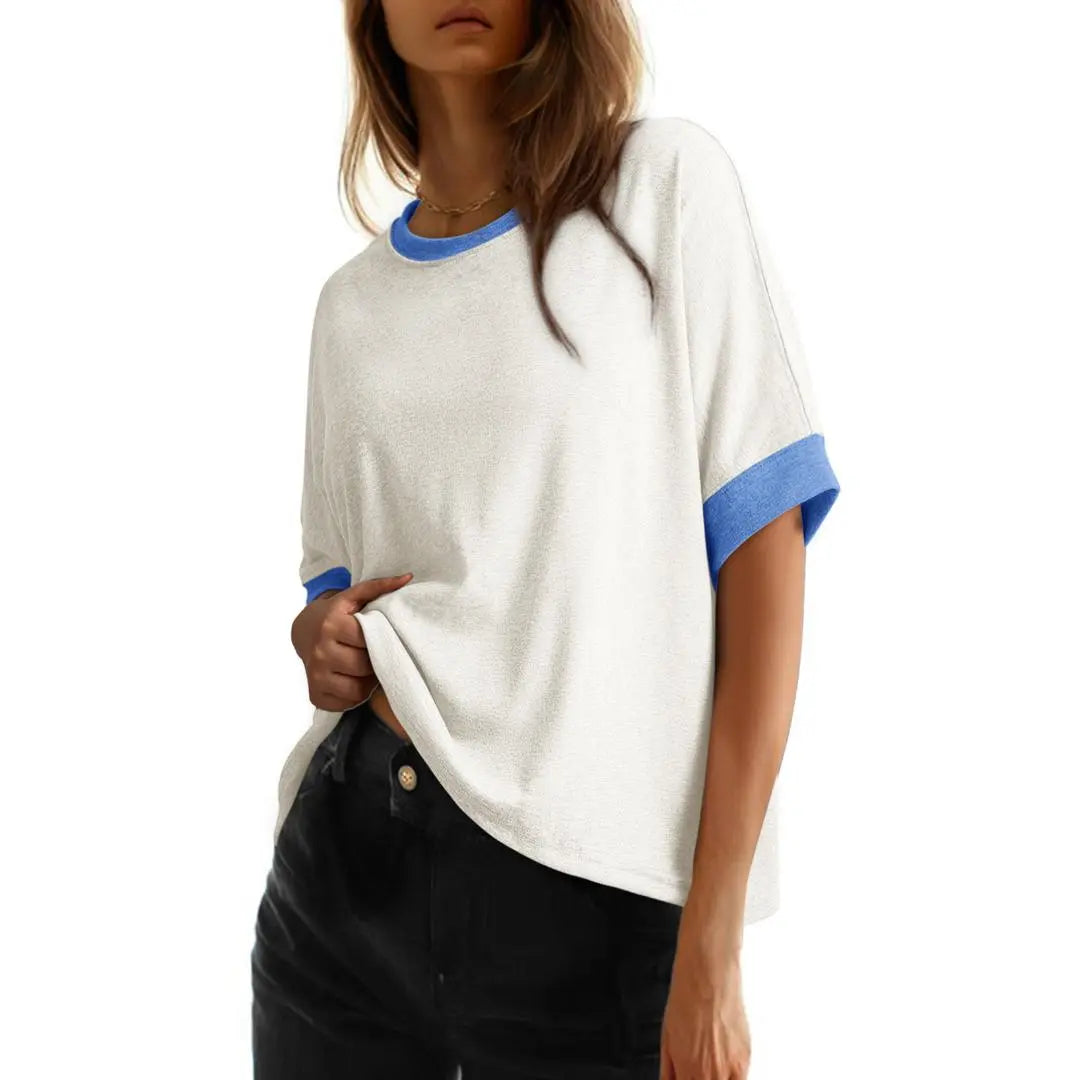 🔥 Stock up Dokotoo Women's Tops for Women 2026 Loose Oversized Basic Tee Comfortable Soft Fabric Flattering Fit Womenswear