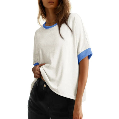 🔥 Stock up Dokotoo Women's Tops for Women 2026 Loose Oversized Basic Tee Comfortable Soft Fabric Flattering Fit Womenswear