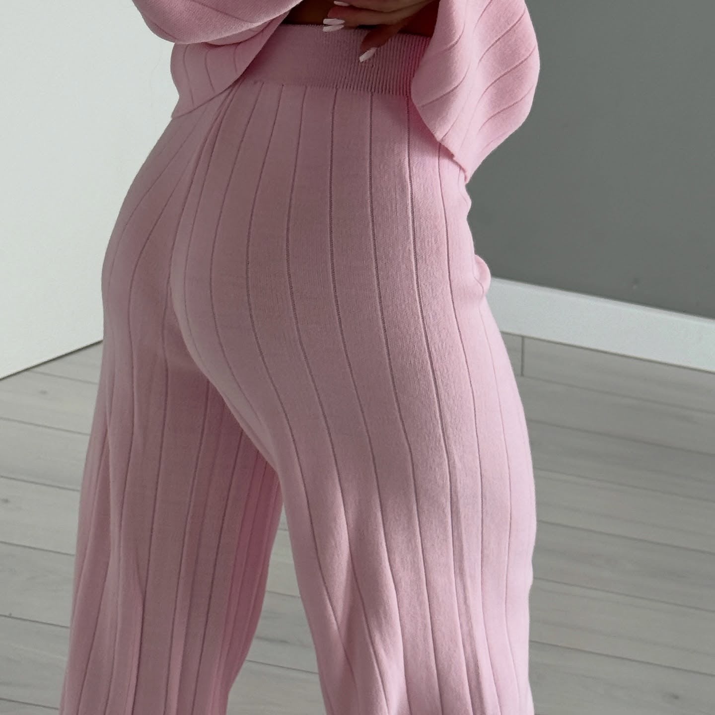 Women Stand Collar Half Zip Top & Pants Casual Set
