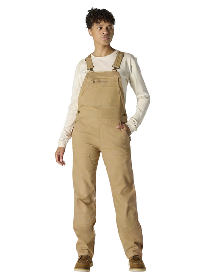 🏆Men's product sells best first 🔥Women’s Rugged Double-Front Bib Overalls – Reinforced Workwear Fit, Dark Brown (Plus Size, Medium Tall)