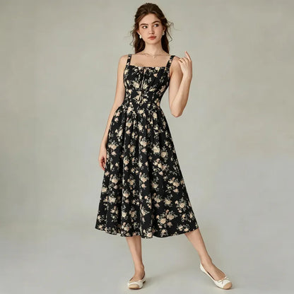 Women's floral print midi dress