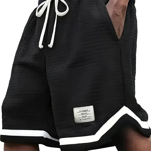 Men's Waffle Knit Casual Summer Shorts