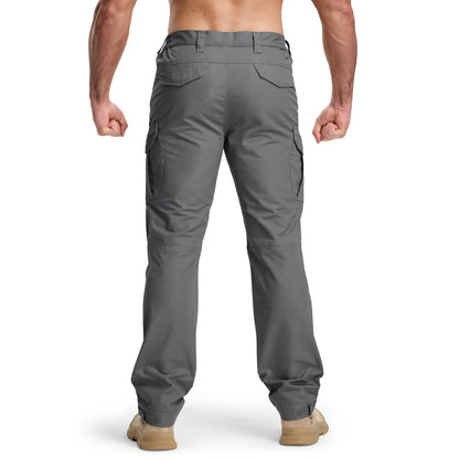 Men's Tactical Work Lightweight Multi-Pocket Water Resistant Cargo Pants