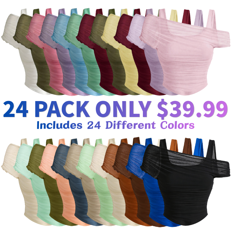 Women's Asymmetric Neckline Ruched Crop Top
