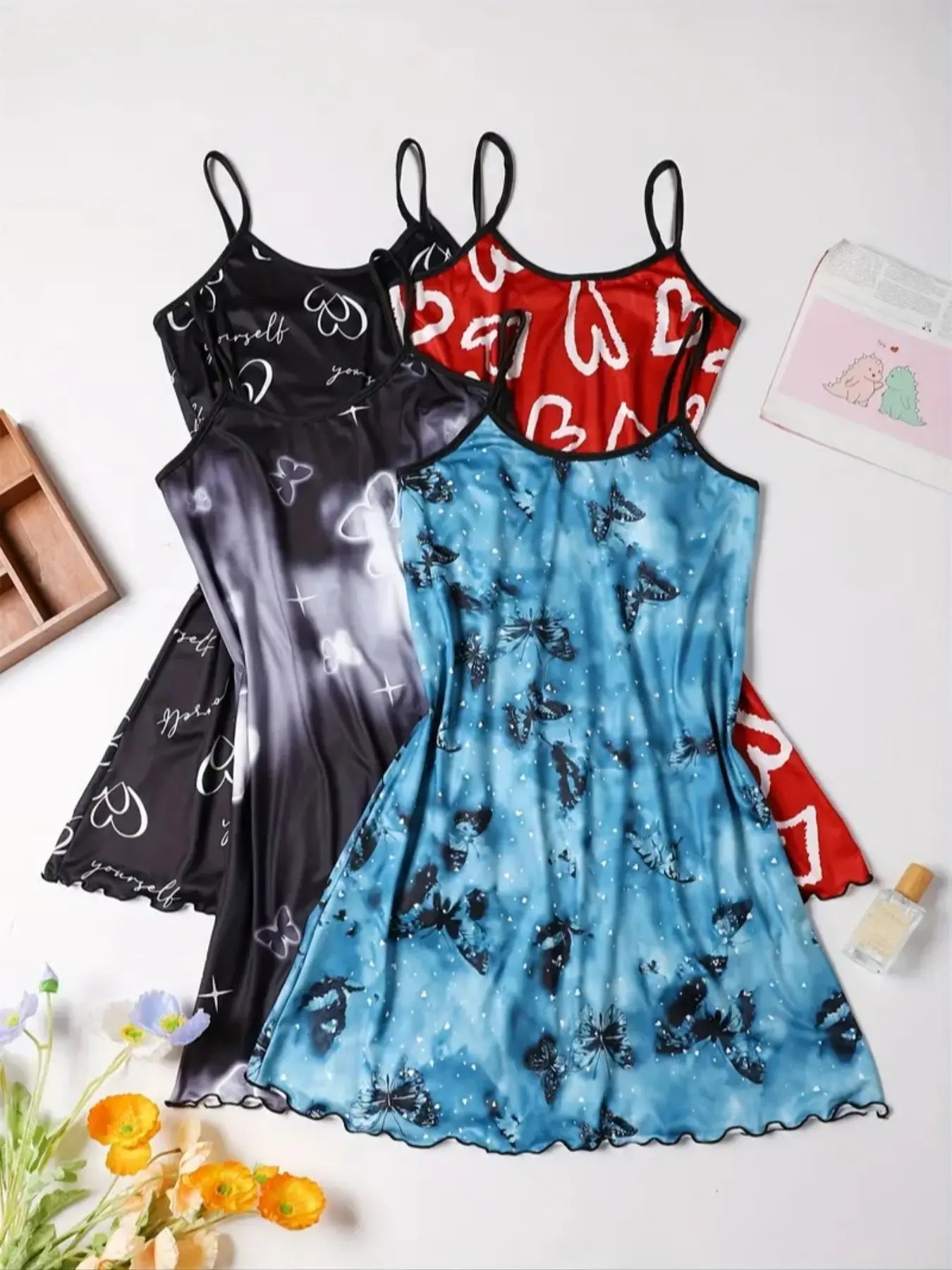 All Over Print Sleeveless Cami Nightdress