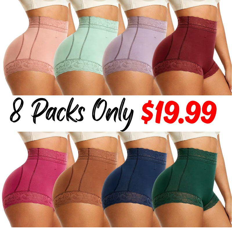 High Waist Shapewear Panty with Anti-Slip Silicone Band
