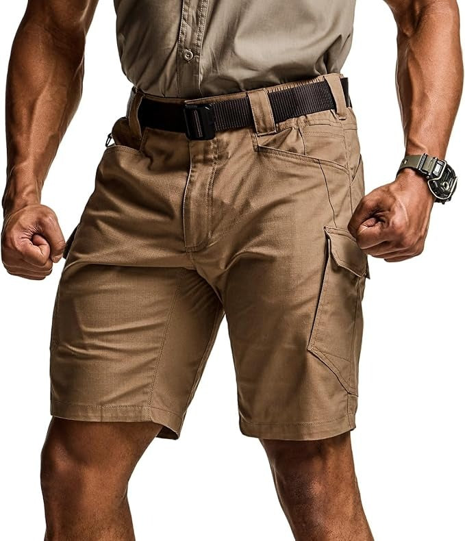 Men's Lightweight Water Resistant Golf Shorts, Stretch Tactical Work Shorts with Multi-Pocket