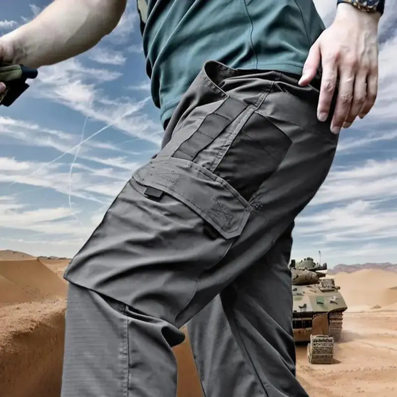 Men's Durable Outdoor Multi-Pocket Work Training Cargo Pants