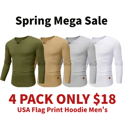 Mens Long Sleeve Muscle V-Neck Longline Ribbed Tee Shirts