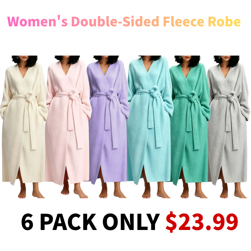 Women's Double-Sided Fleece Robe
