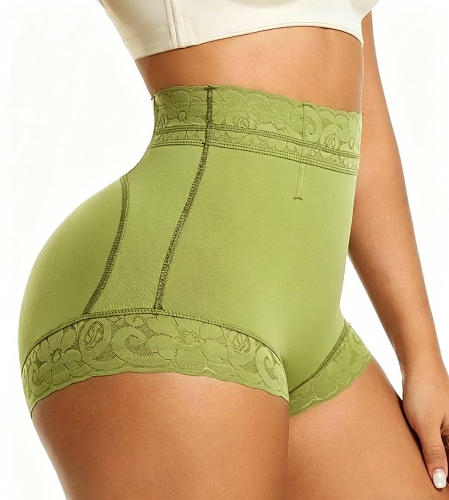 High Waist Shapewear Panty with Anti-Slip Silicone Band