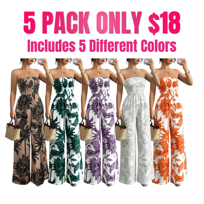 Women's Woven Fabric Casual Fitted Jumpsuit
