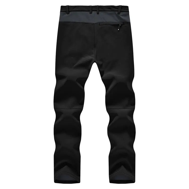 Men's Insulated Winter Outdoor Pants - Fleece-Lined, Windproof & Water-Resistant for Hiking, Skiing & Cold Weather