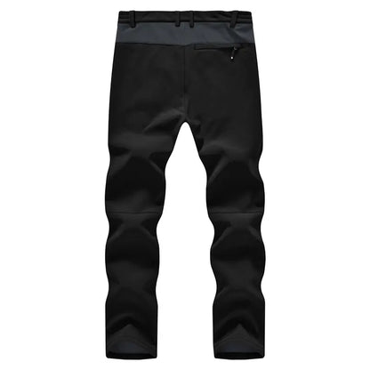 Men's Insulated Winter Outdoor Pants - Fleece-Lined, Windproof & Water-Resistant for Hiking, Skiing & Cold Weather