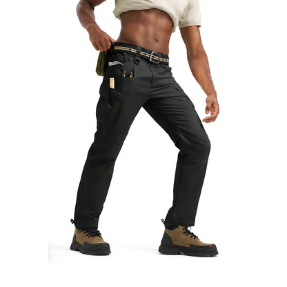 Men's Tactical Work Lightweight Multi-Pocket Water Resistant Cargo Pants