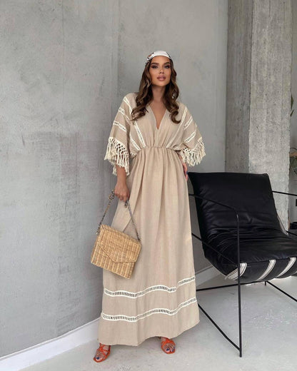 2025 Viral 🔥  V-Neck Comfortable Casual Dress