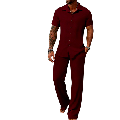 🔥Men's Plain Textured Set