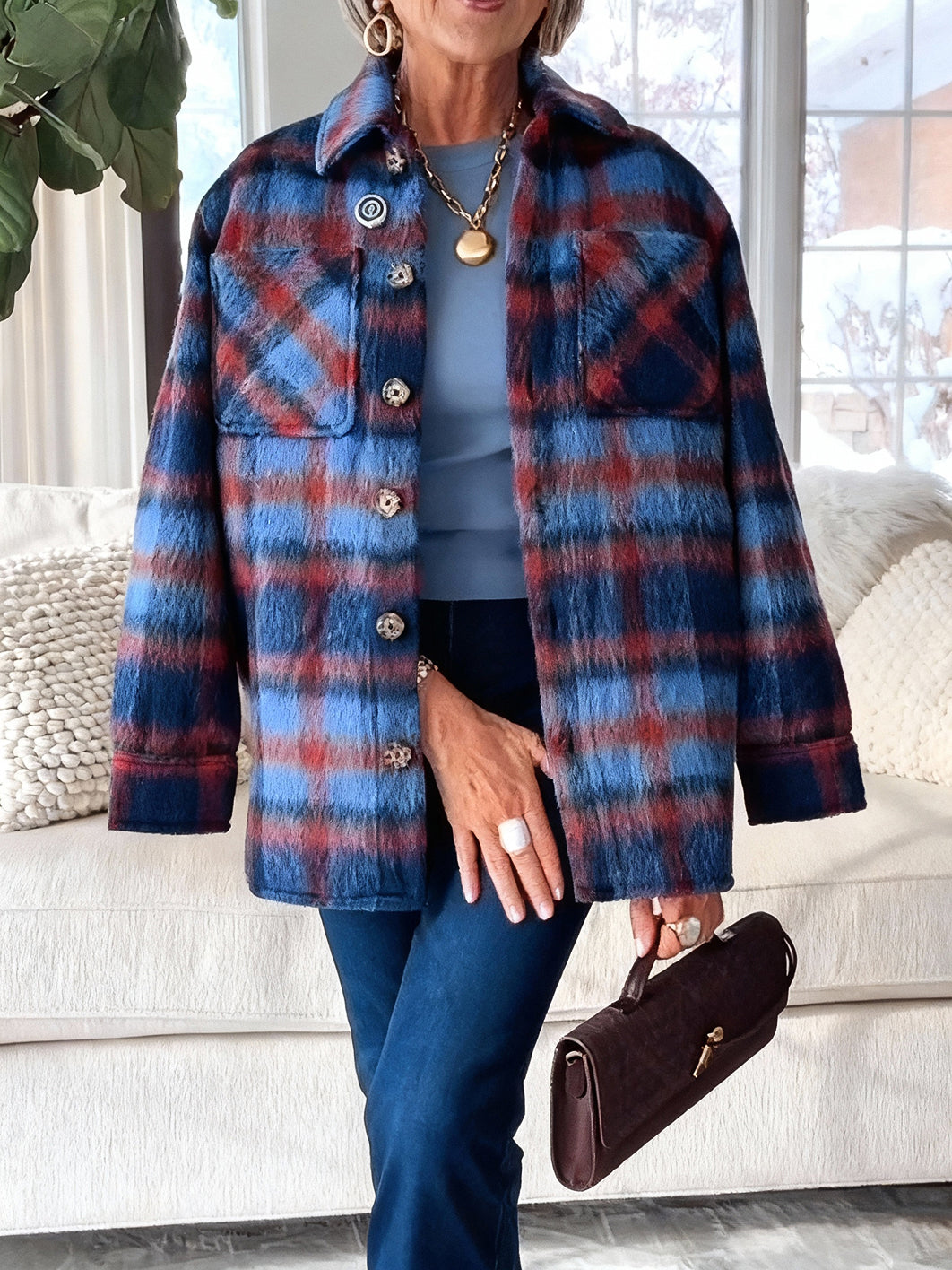 👚 Women's Plaid Jacket – Only $29!