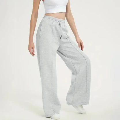💘 Valentine’s Day Sale 💘 Women's Wide Leg Sweatpants Casual Loose Solid Color Pants