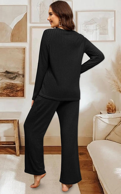 FACTORY SALE Womens Two Piece Outfits Lounge Sets Cozy Sweater Loungewear with Pockets 2025