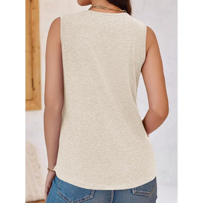 Last day🔥🔥Women V Neck Tank Tops Dressy Casual Summer Loose Fit Sleeveless Shirts