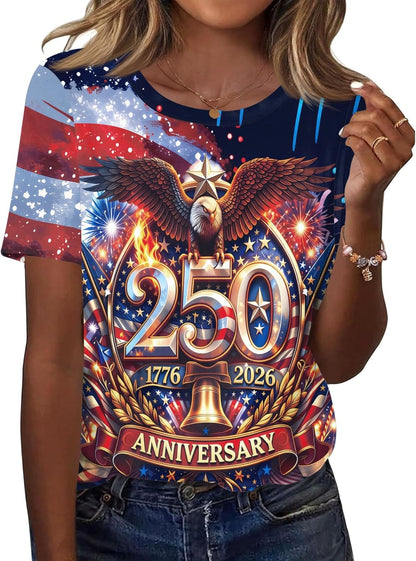 Women's American Patriotic Shirt XS-5XL