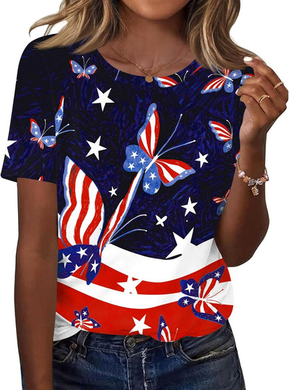 Women's American Patriotic Shirt XS-5XL
