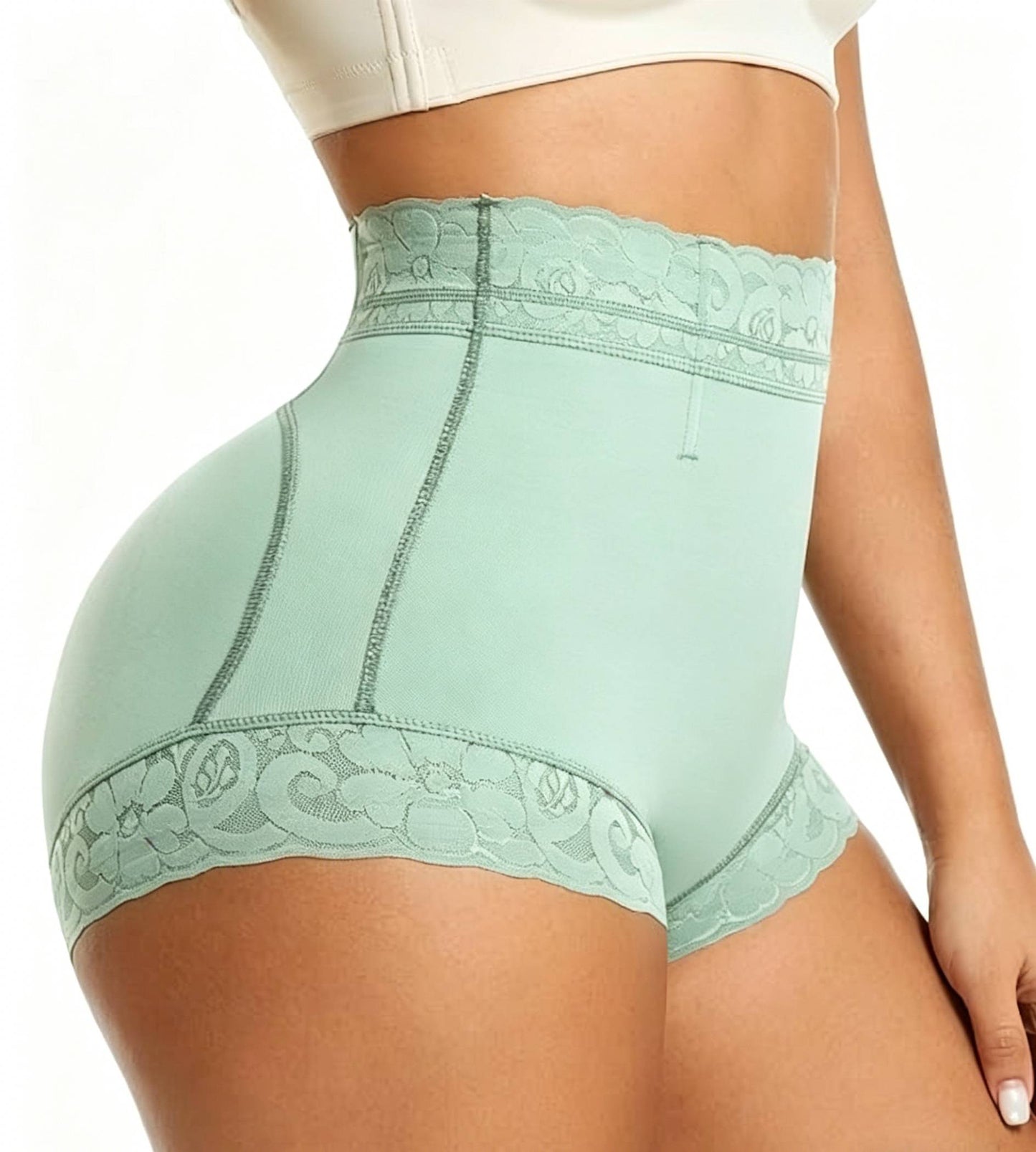 High Waist Shapewear Panty with Anti-Slip Silicone Band